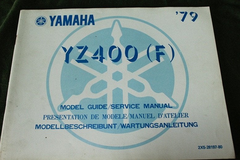 Yamaha YZ400 F 1979 model guide / service manual, Ophalen of Verzenden, Yamaha