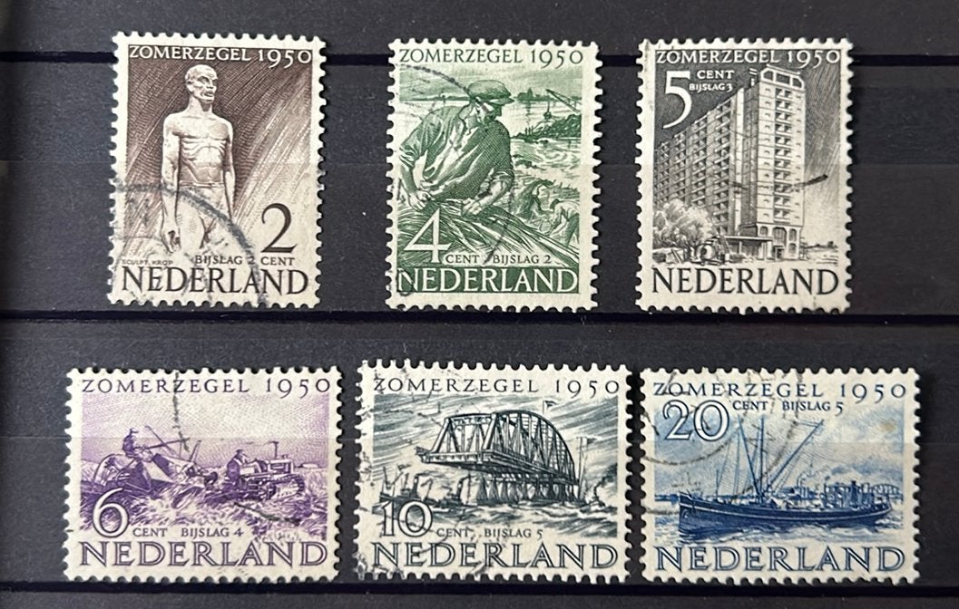 Gestempelde serie 550/55, Verzenden, T/m 1940, Gestempeld