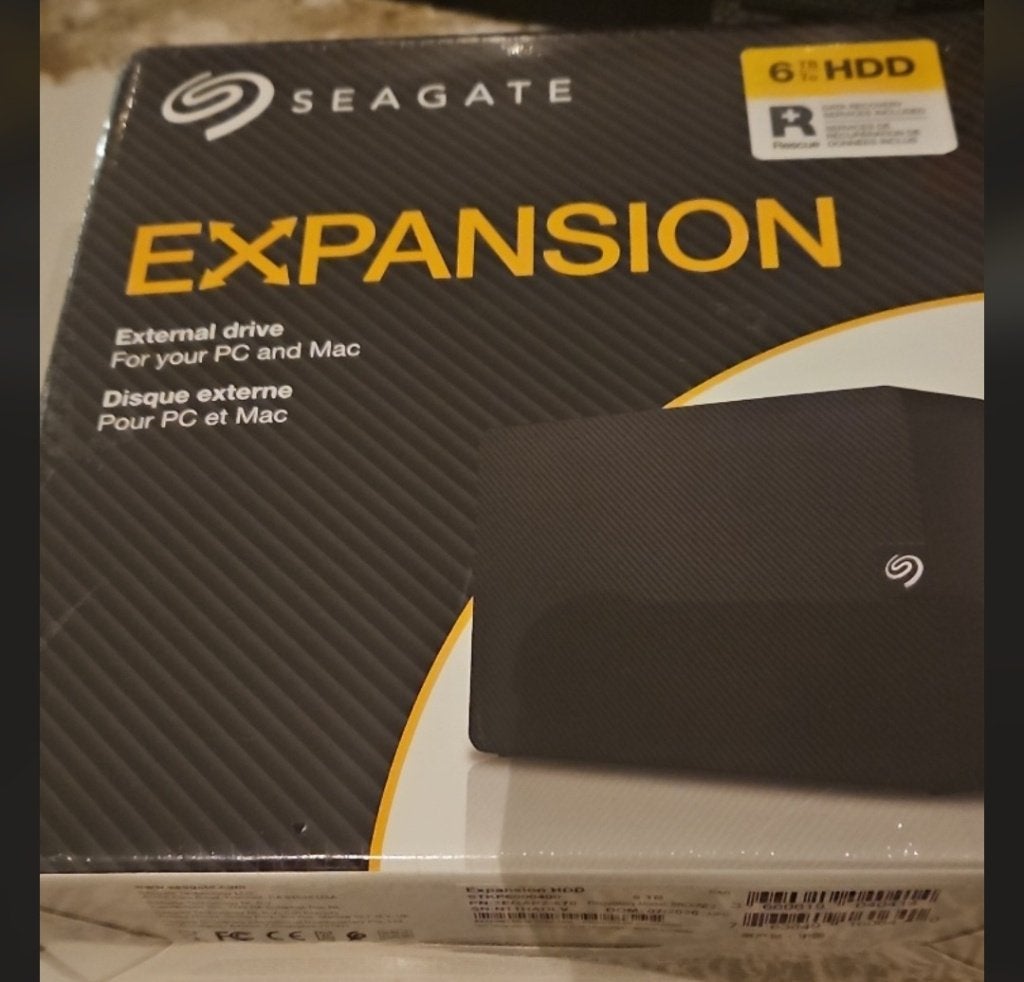 Seagate Expansion Desktop External Hard Drive - 6TB, Computers en Software, Ophalen, Nieuw, Desktop, USB