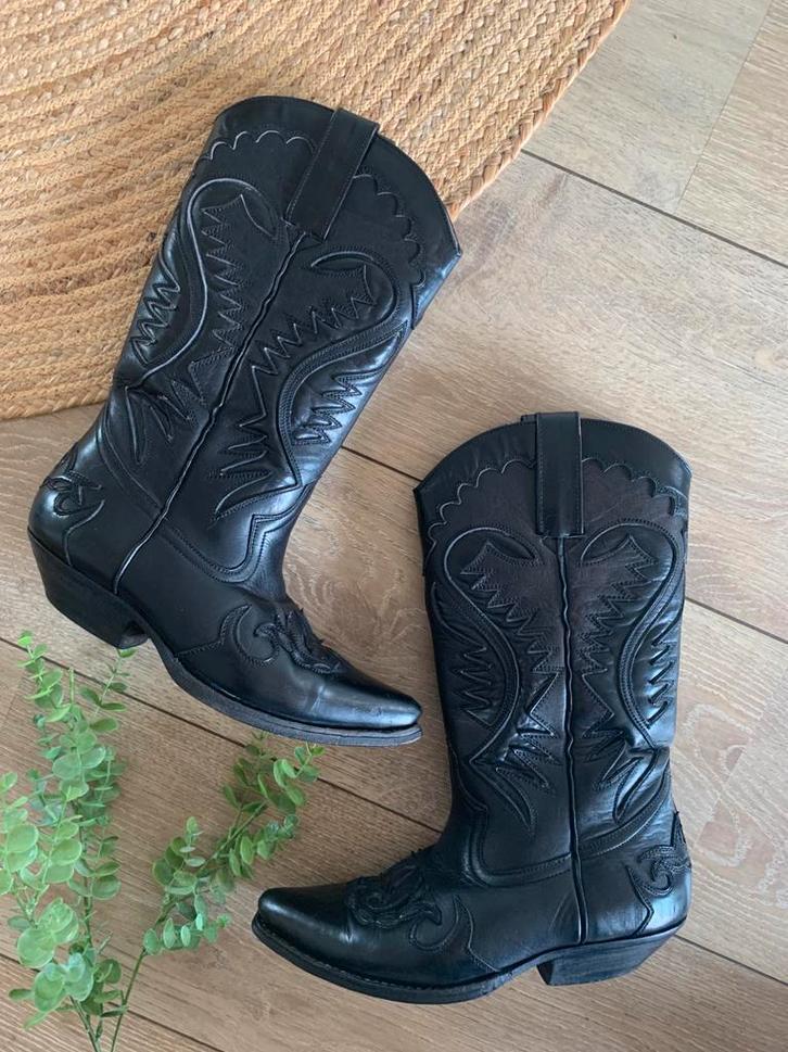 Montana cowboylaarzen 38 western boots bohemian laarzen, Hoge laarzen, -, Zwart, -