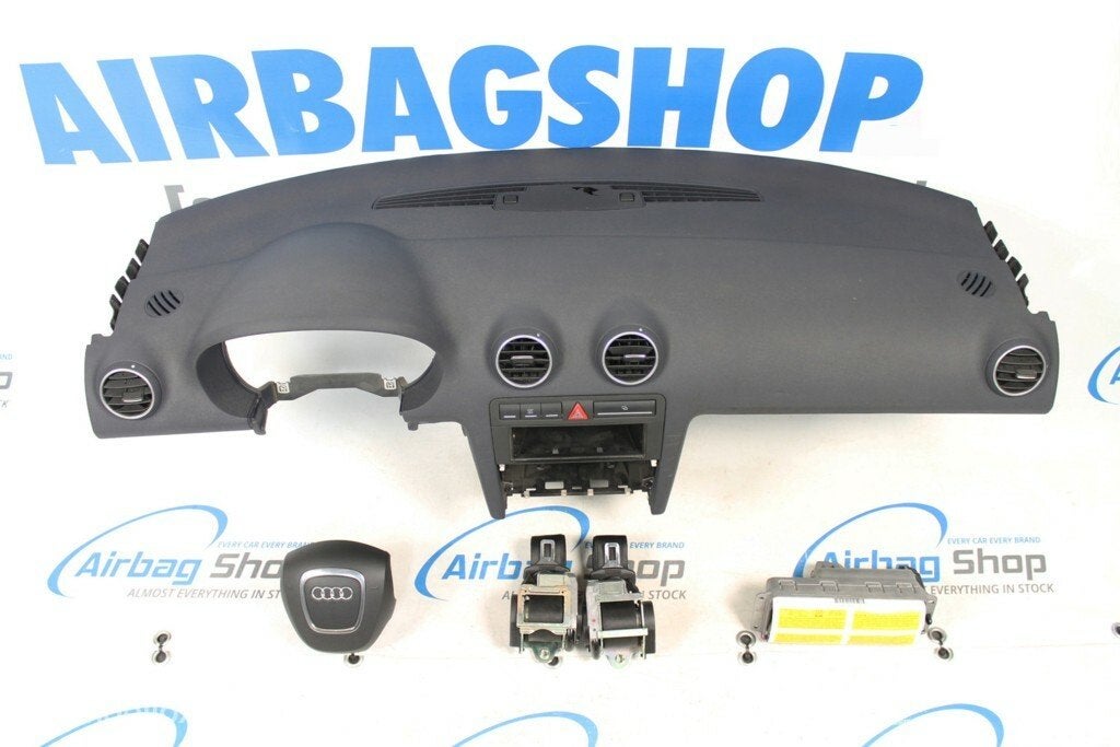 Airbag set - Dashboard blauw 4 spaak Audi A3 8P (2005-2012)