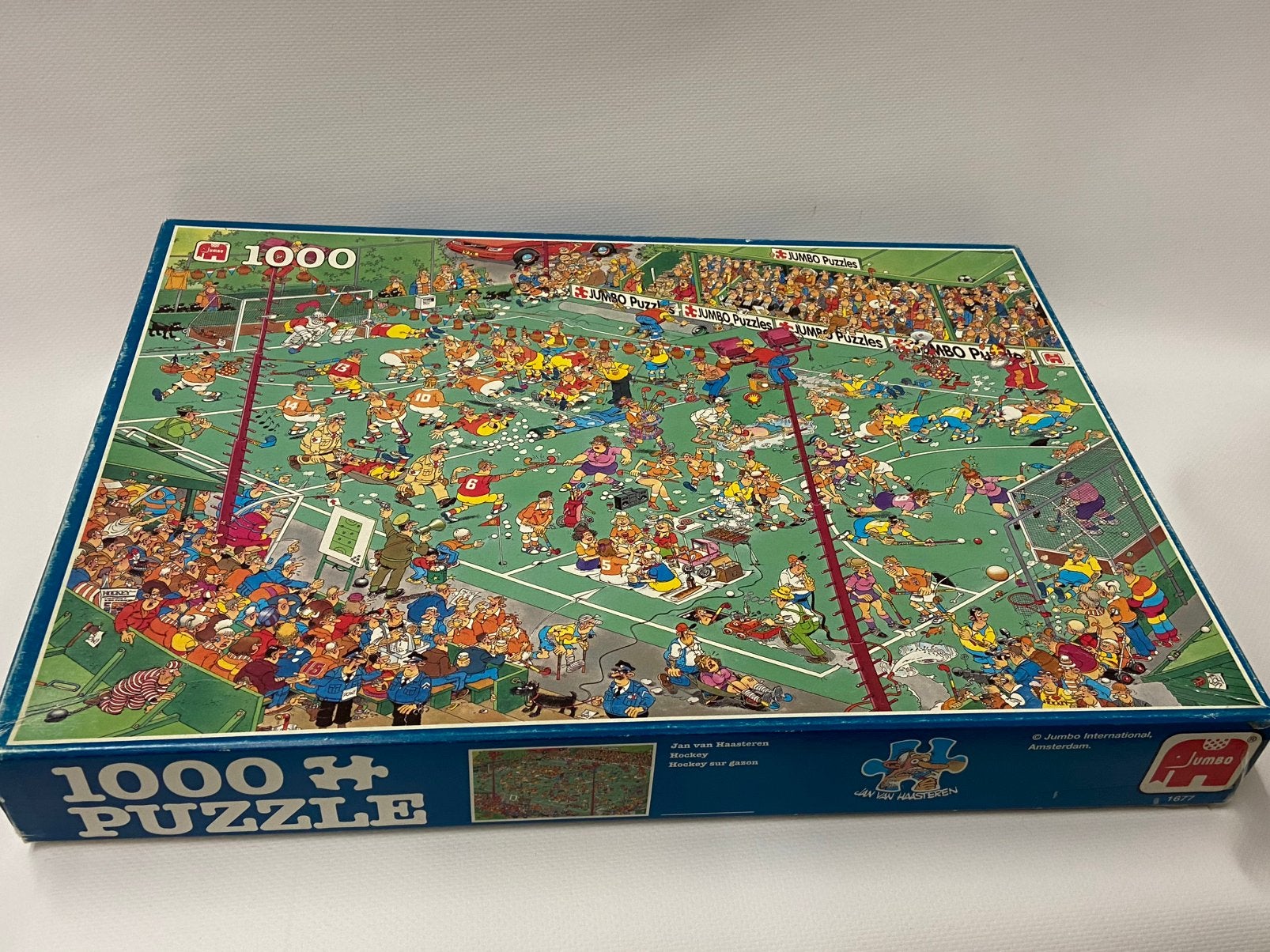 Jan van Haasteren puzzel 1000 stukjes JUMBO hockey 1677, Ophalen of Verzenden, 500 t/m 1500 stukjes, Gebruikt, Legpuzzel