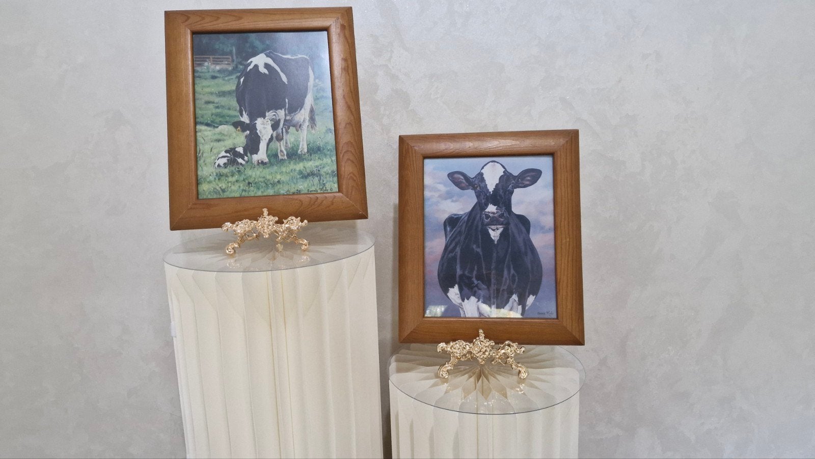 Prachtige koeien schilderijen van Bonnie Mohr, Realistisch, Dieren, Ophalen of Verzenden, Print