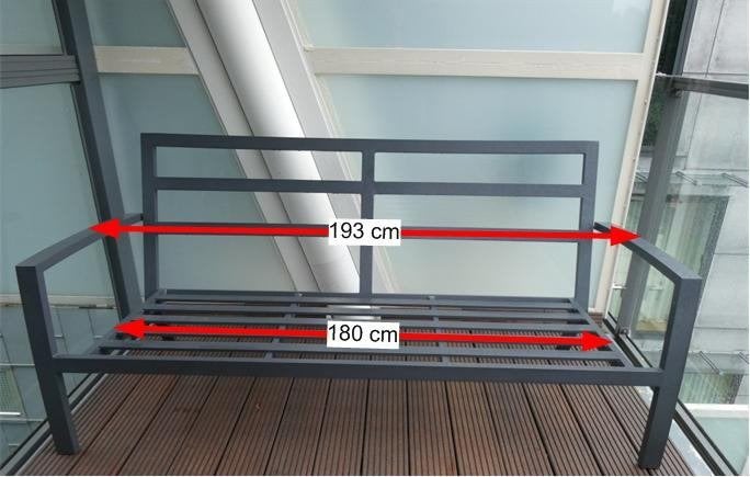 Hartman tuinbank, Tuin en Terras, Ophalen, Zo goed als nieuw, Aluminium