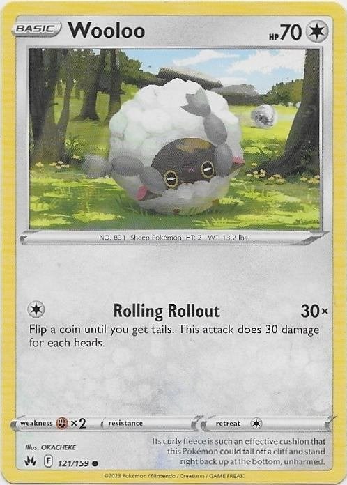 Crown Zenith,  Wooloo [common] 121/159, Verzenden, Nieuw, Losse kaart