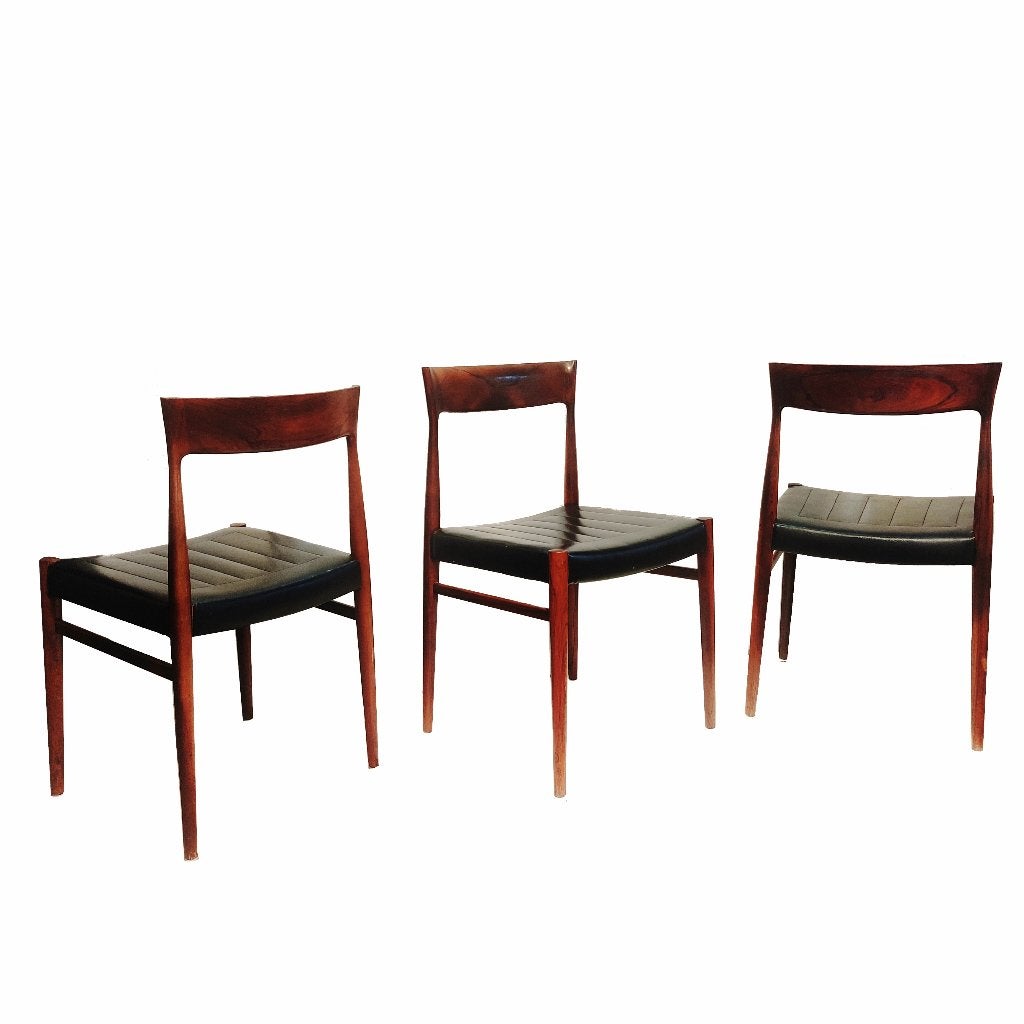 Fantastisch vintage rosewood Moller Lubke Deens design stoel, Ophalen, Gebruikt, Overige kleuren, Drie