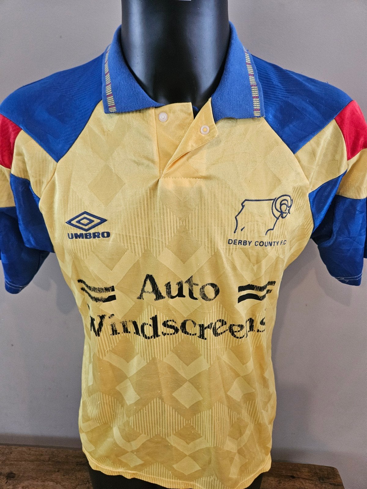 Derby County FC uitshirt 1992/1993 Orgineel, Ophalen of Verzenden, Blauw, Voetbal