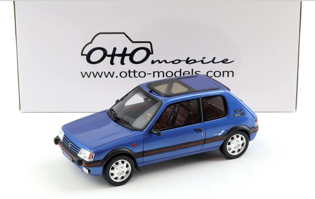 PEUGEOT 205 1.9 GTI LE MANS BLAUSW 1991 1/18 OTTO OT1153, Verzenden, Nieuw, Auto, OttOMobile