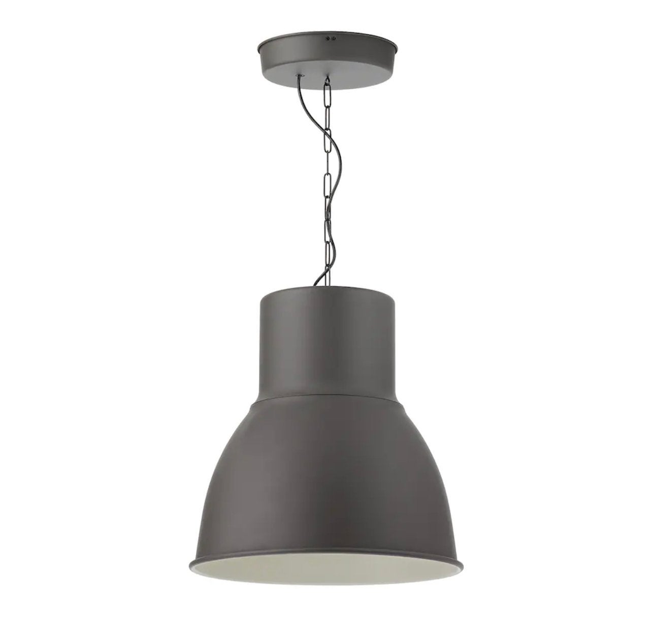 3x IKEA Hektar hanglamp - 47cm,  1x 38cm & spotjes, Ophalen, Gebruikt, E27 (groot), Metaal