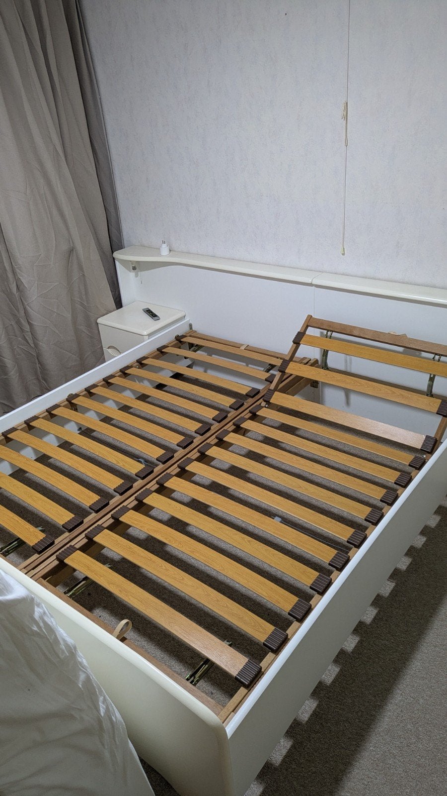 Verstelbare lattenbodems 89*200cm, Ophalen, Bruin, Tweepersoons, 180 cm