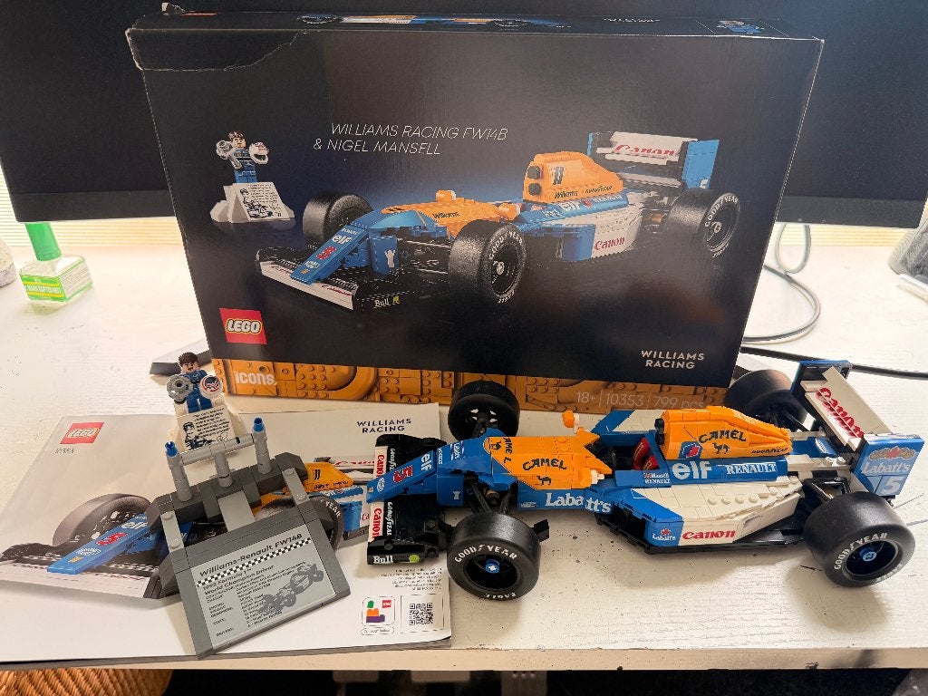 LEGO Icons 10353 Williams FW14B, Lego, Ophalen of Verzenden, Zo goed als nieuw, Icons