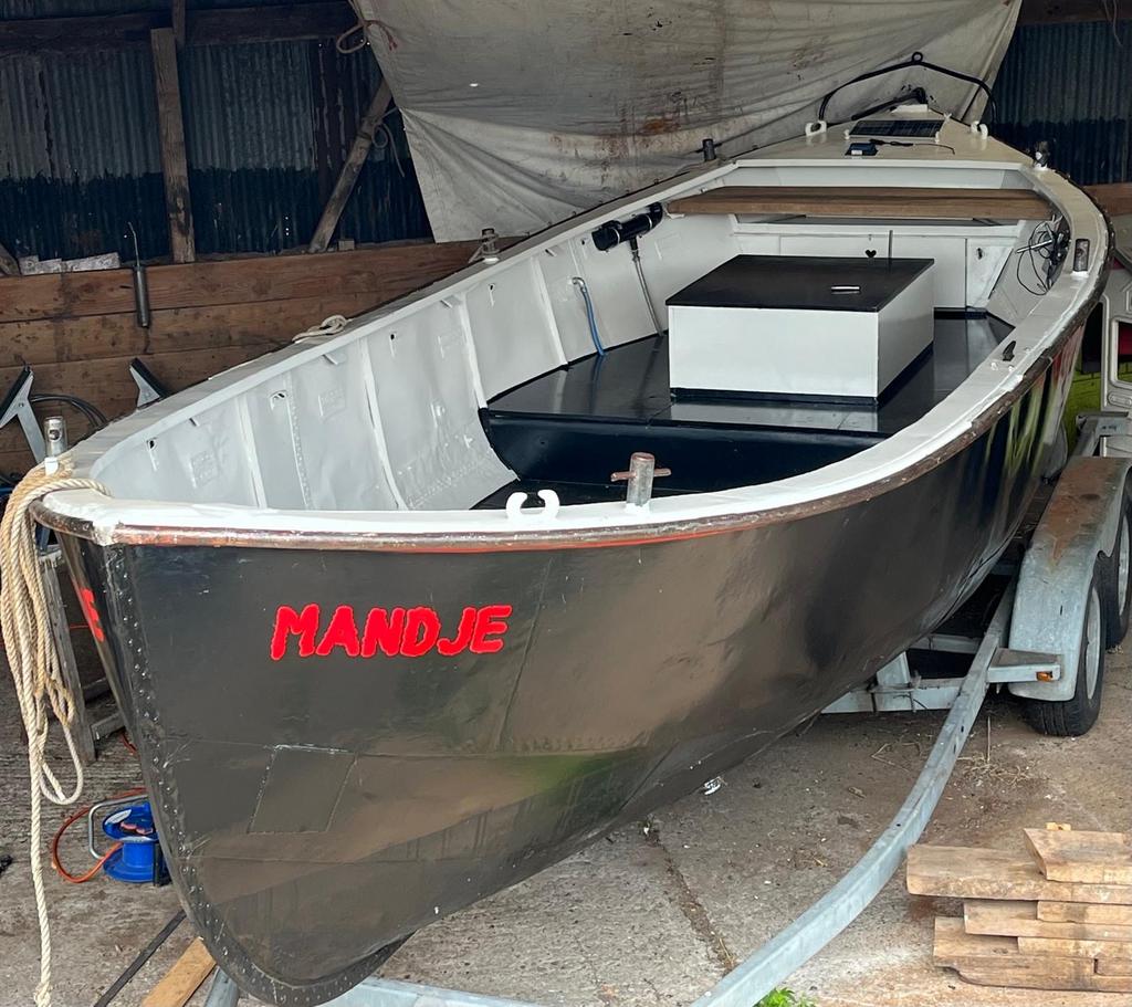 Knappe sloep met om 636 mercedes, Watersport en Boten, Ophalen, Gebruikt, Staal, Binnenboordmotor