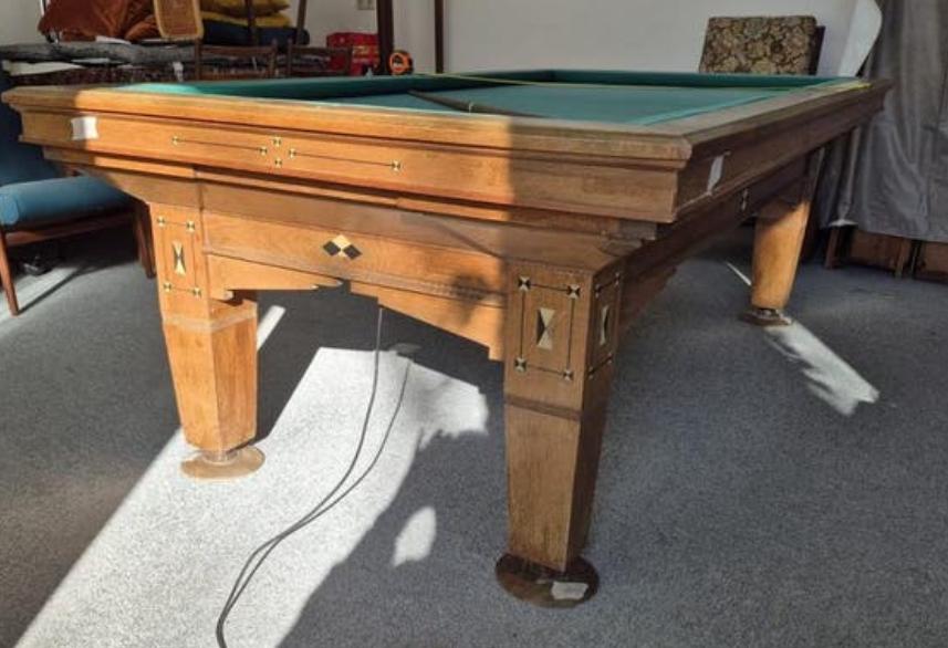 Verwarmde Biljarttafel - Compleet met Accessoires, Ophalen of Verzenden, Gebruikt, Biljarttafel