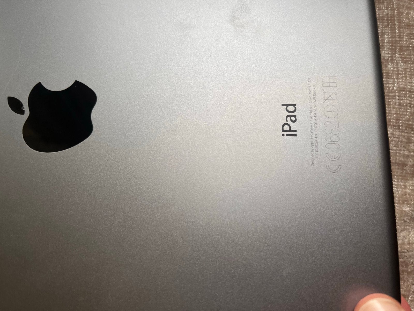 Apple iPad (1e generatie), Computers en Software, Ophalen of Verzenden, Gebruikt, Grijs, Apple iPad