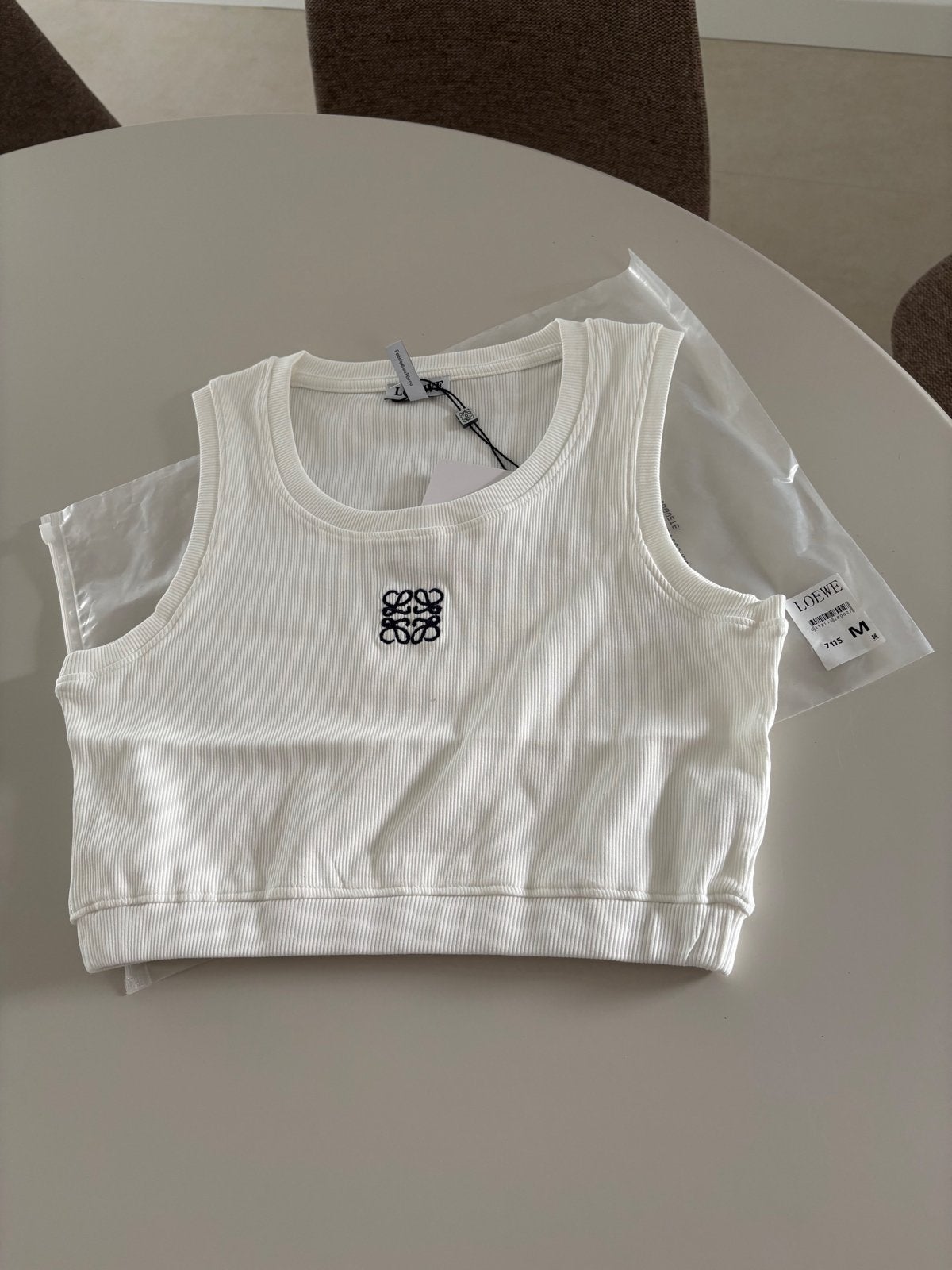 Loewe Crop Top wit, Kleding | Dames, Tops, Maat 38/40 (M), Wit, Nieuw, Ophalen of Verzenden