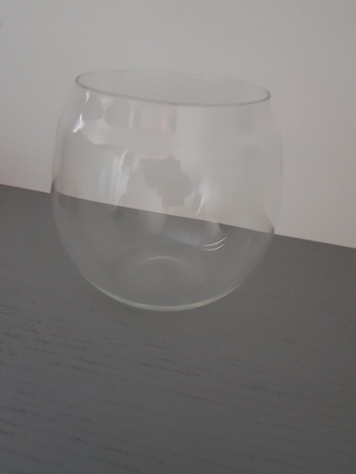 Glazen vaasje, Transparant, 14 cm, Ophalen of Verzenden, Glas