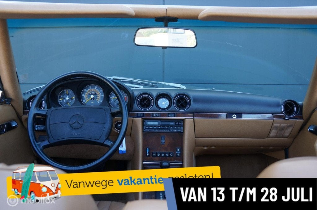 Mercedes SL-klasse 560 SL 1986 Roadster/Convertible USA Spec, Auto's, Oldtimers, Automaat, 227 pk, Cabriolet, 4 stoelen