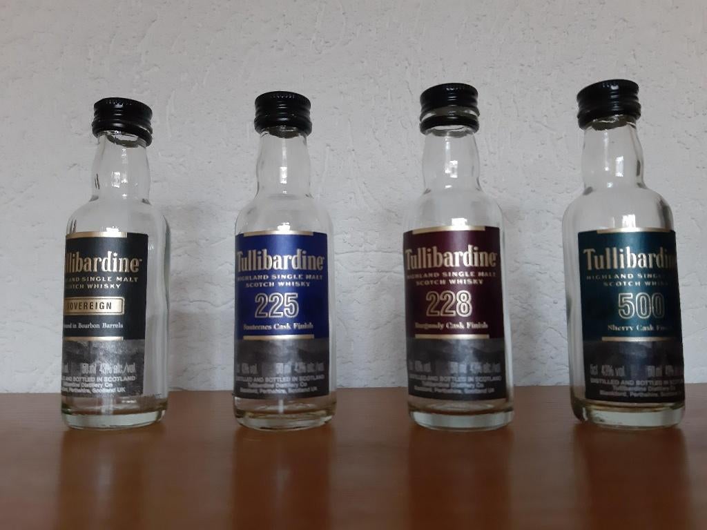 miniatuur flesjes drank Tullibardine (leeg), Ophalen, Frankrijk, Overige typen