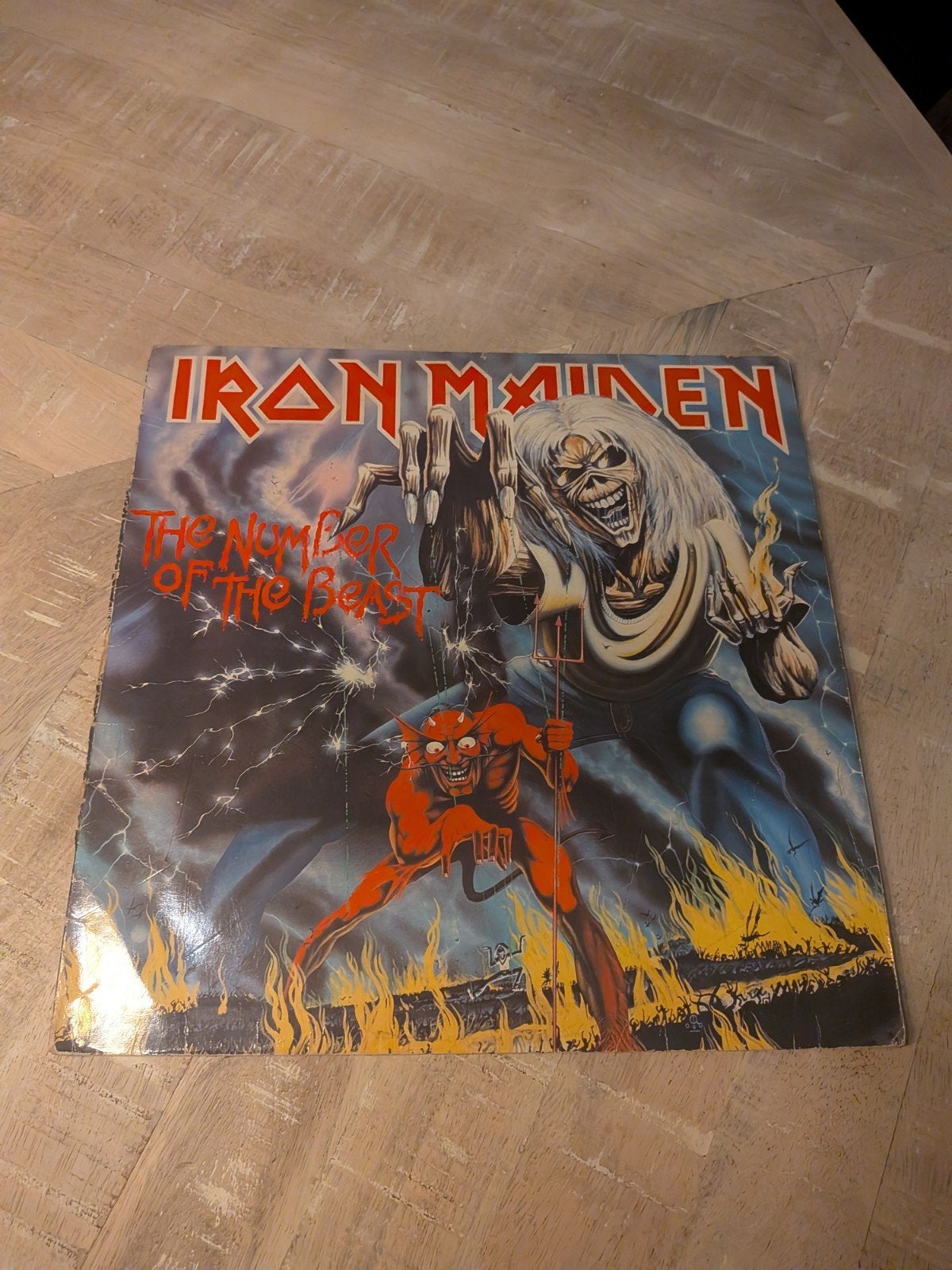 Iron Maiden – The Number of the Beast | LP 1982, Cd's en Dvd's, Vinyl | Hardrock en Metal, Ophalen, Gebruikt