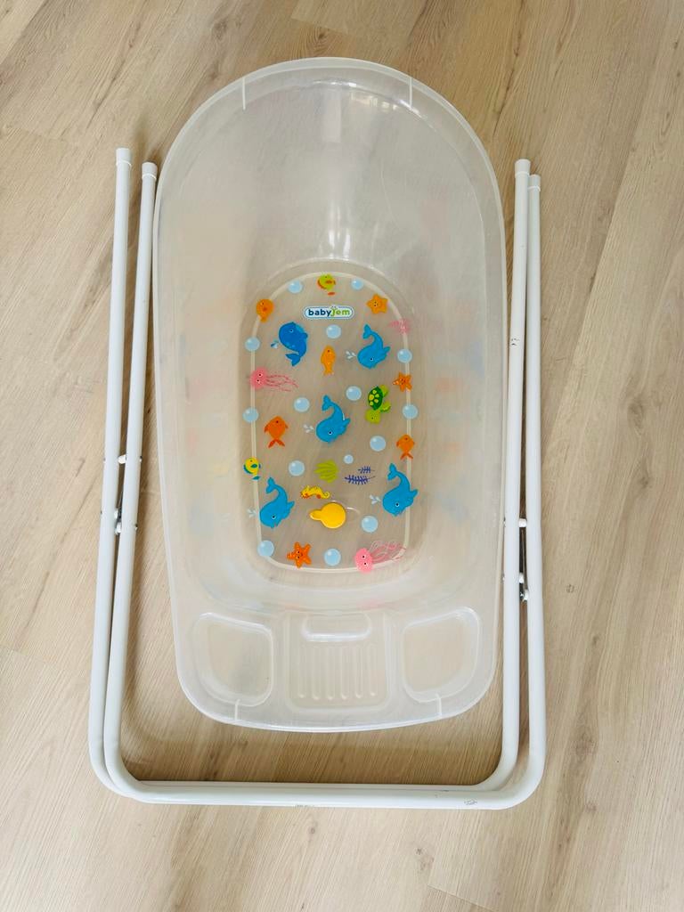 Babyjem Baby badkuip met standaard, Gebruikt, Badje, Standaard, Ophalen