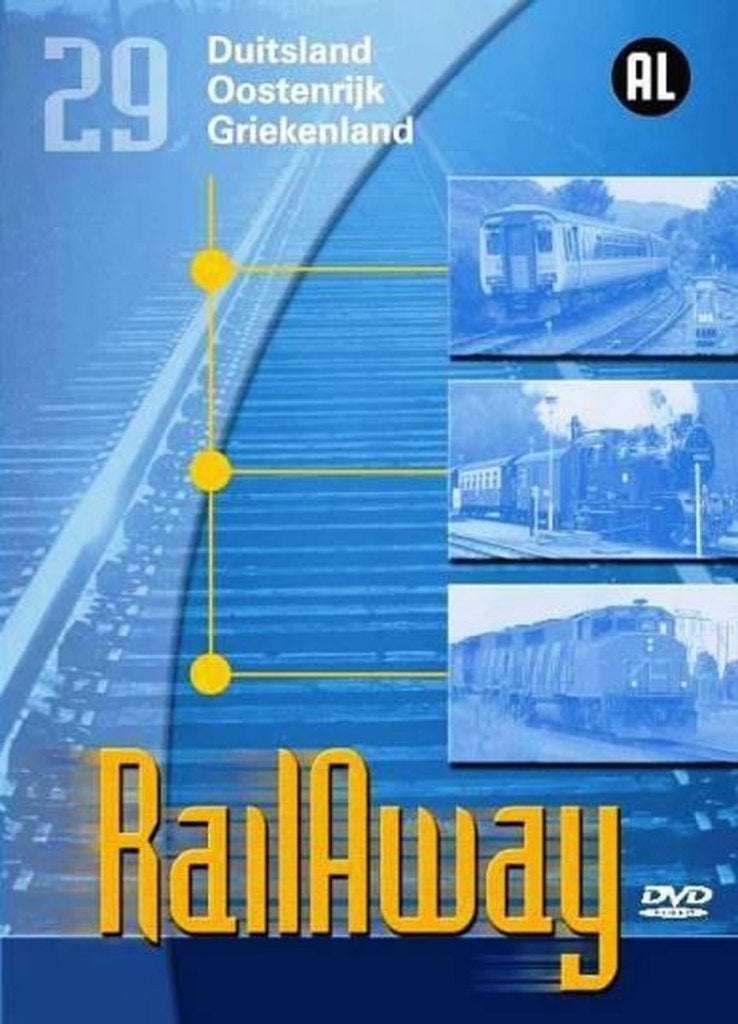 Rail Away Deel 29 Duitsland Oostenrijk Griekenland DVD, Alle leeftijden, Verzenden, Zo goed als nieuw, Natuur