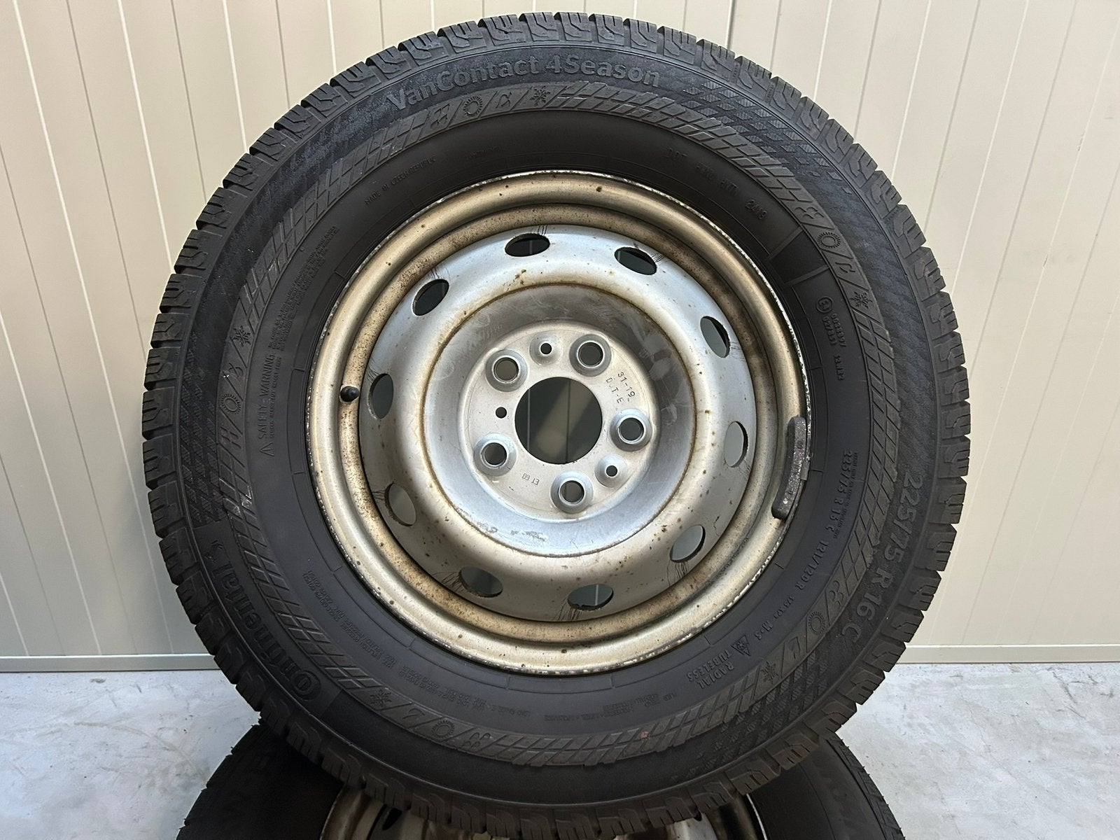 5x130 reservewiel 225 75 16 C Continental Allseason M+S, Caravans en Kamperen, Camper-accessoires, Ophalen, Gebruikt, 5x130, **