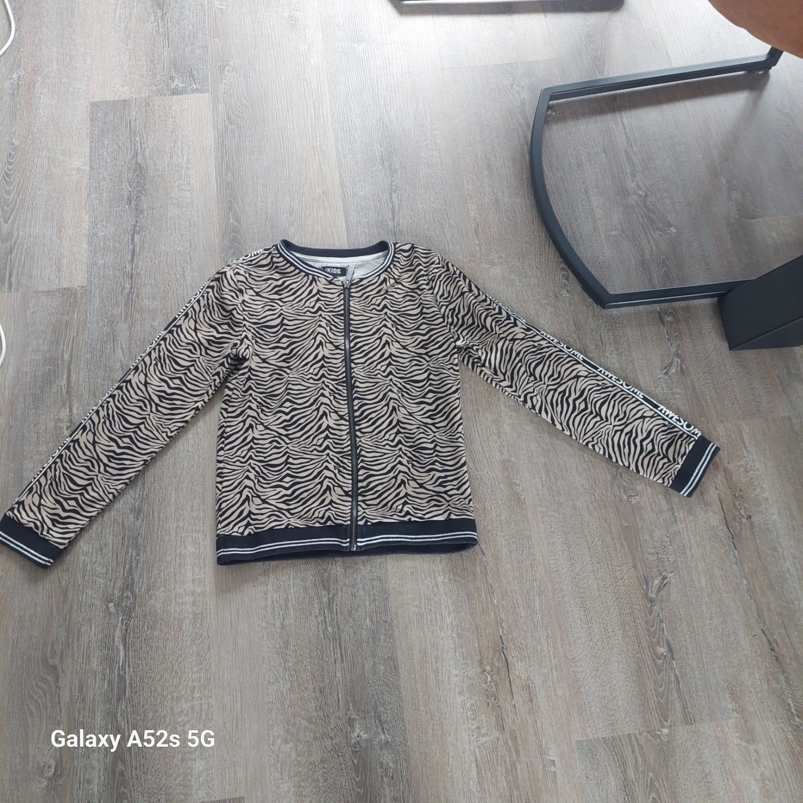 Stijlvol Zebraprint Bomberjack - Maat 158/164, Ophalen of Verzenden, Zo goed als nieuw, H&M, Meisje