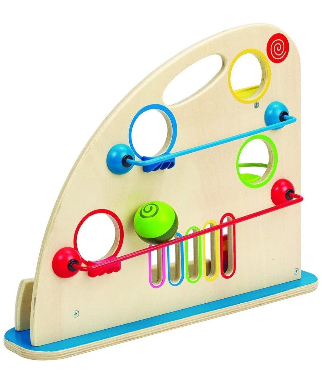 Hape houten Kogelbaan (leuk voor 1 - 4 jaar), Ophalen of Verzenden, Zo goed als nieuw, Overige typen