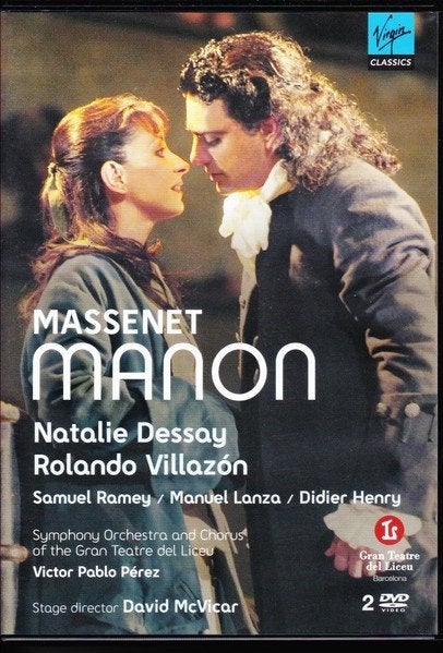 Jules Massenet – Manon DVD, Cd's en Dvd's, Dvd's | Muziek en Concerten, Alle leeftijden, Ophalen of Verzenden, Gebruikt, Muziek en Concerten