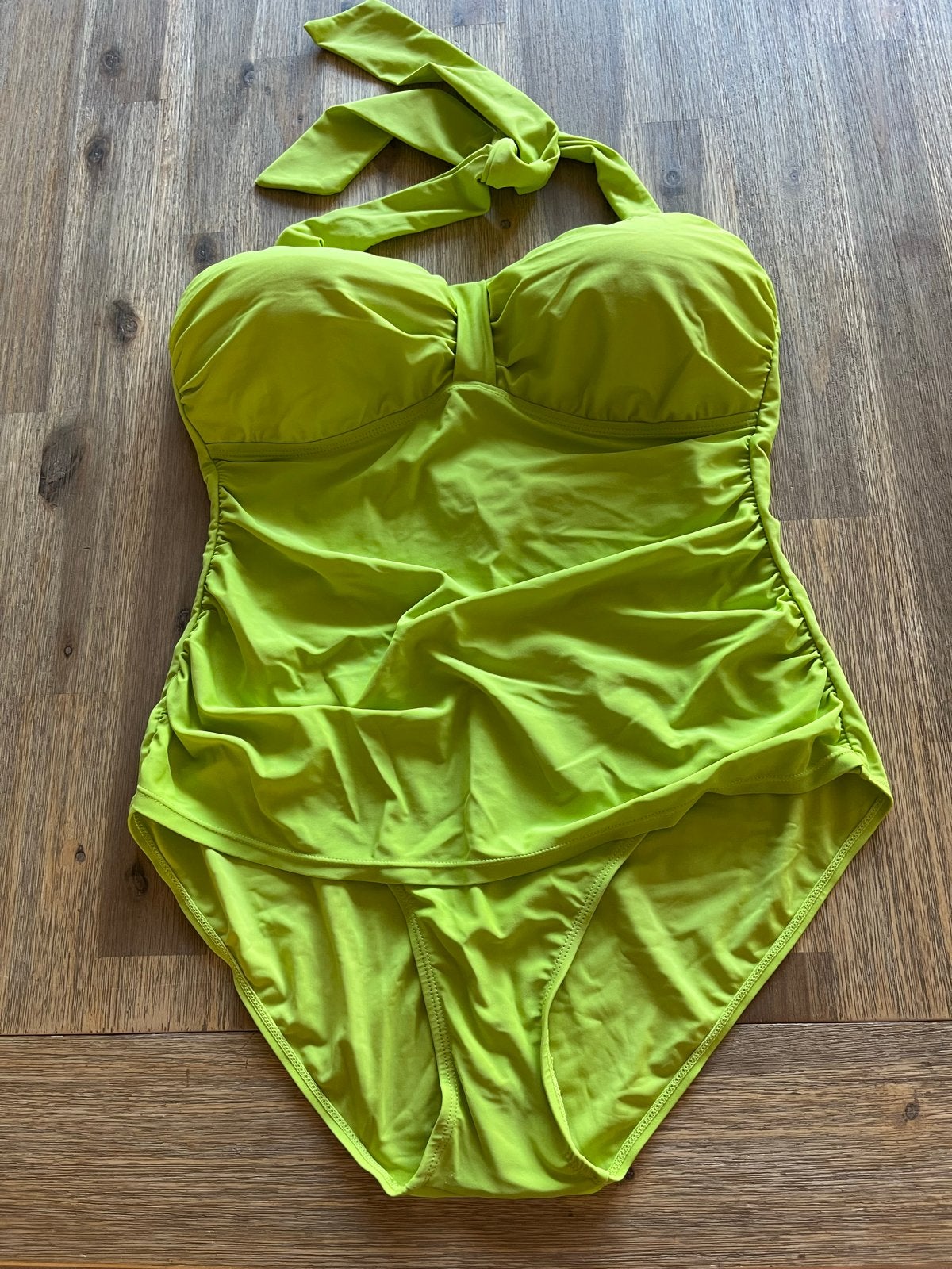 Esmara Badpak - Neon Groen halternek - Maat 48D, Ophalen of Verzenden, Zo goed als nieuw, Groen, Badpak