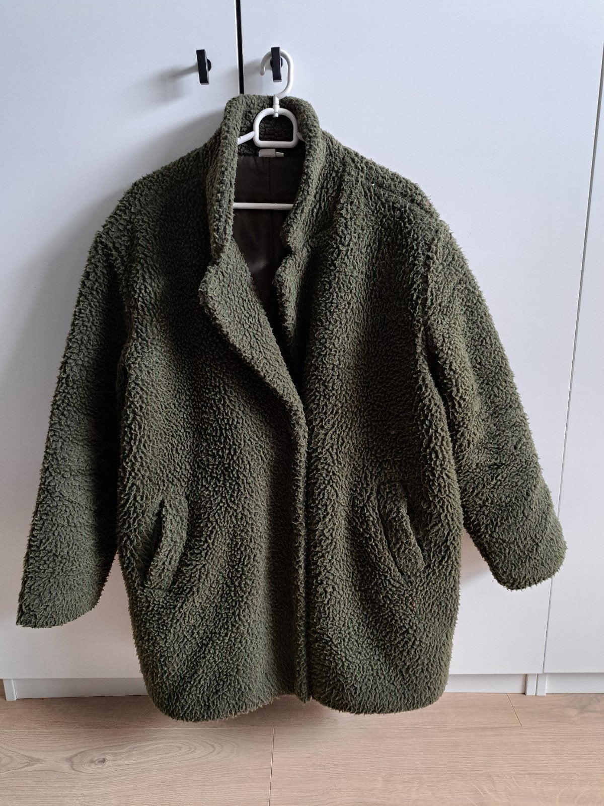 Zwangerschapsjas Prenatal, teddy groen, maat S/36, Ophalen of Verzenden, Zo goed als nieuw, Maat 36 (S), Jasje of Colbert