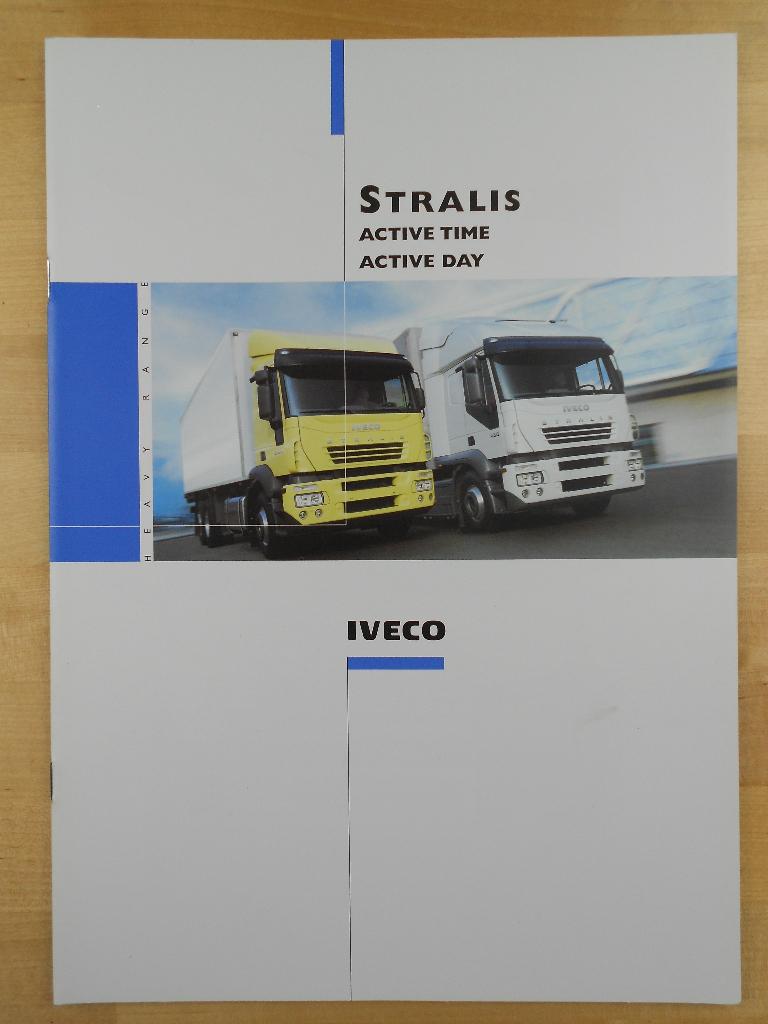 Iveco Stralis 2003 Brochure Active Time Active Day, Iveco, Ophalen of Verzenden, Zo goed als nieuw, Overige merken