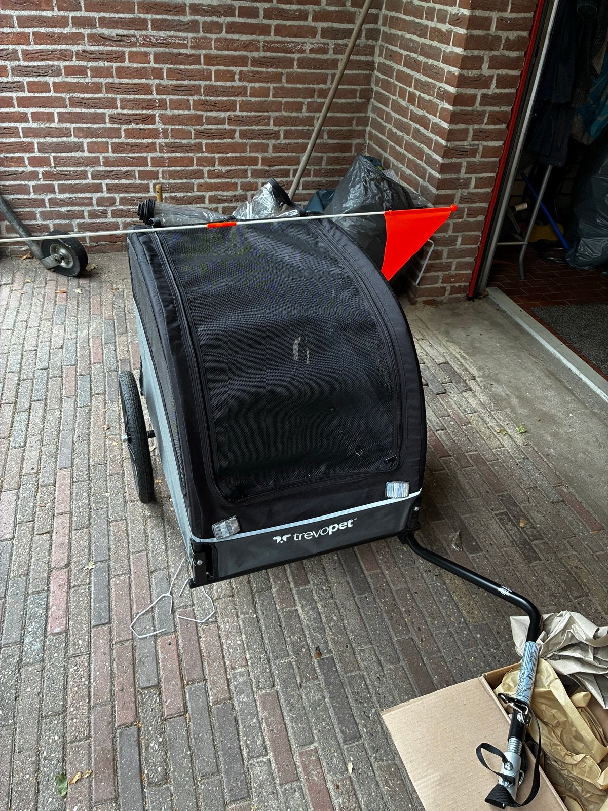 TrevoPet Hondenfietskar Basic - Zo goed als nieuw, Opvouwbaar, 20 tot 40 kg, Ophalen of Verzenden, Zo goed als nieuw