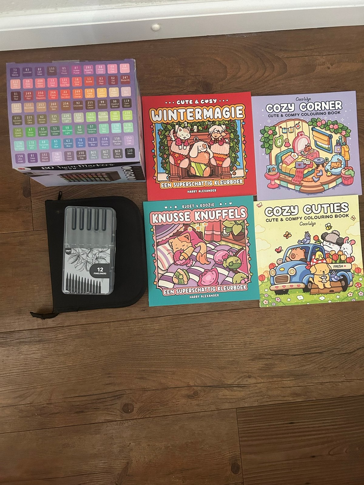 Volwassen kleurboeken pakket: stiften en kleurboeken, Ophalen of Verzenden, Nieuw, Papier, Schets- of Tekenboek