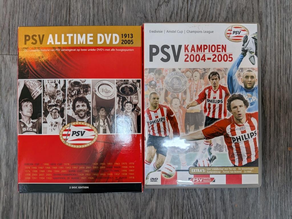 PSV Alltime DVD en PSV Kampioen 2004-2005 DVD, Ophalen of Verzenden