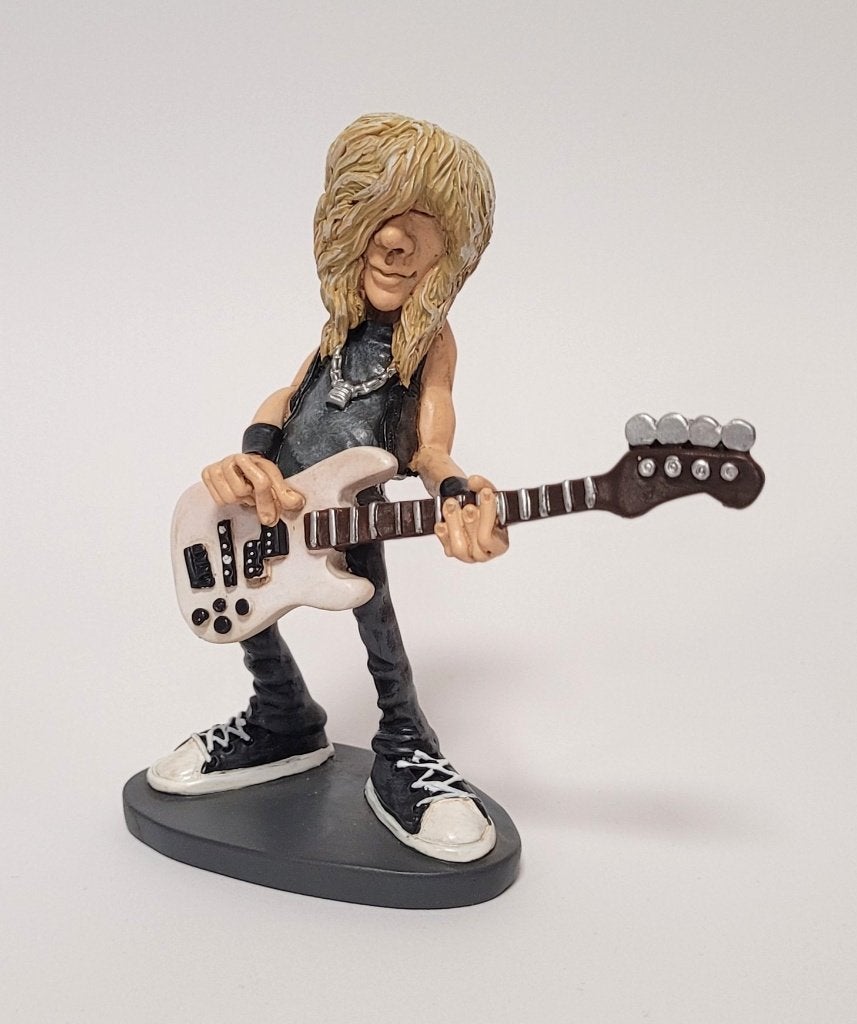 Duff Mckagan Guns N' Roses beeldje by Warren stratford deco, Info@deconoord.nl, Deco Noord, Nieuw, Ophalen of Verzenden
