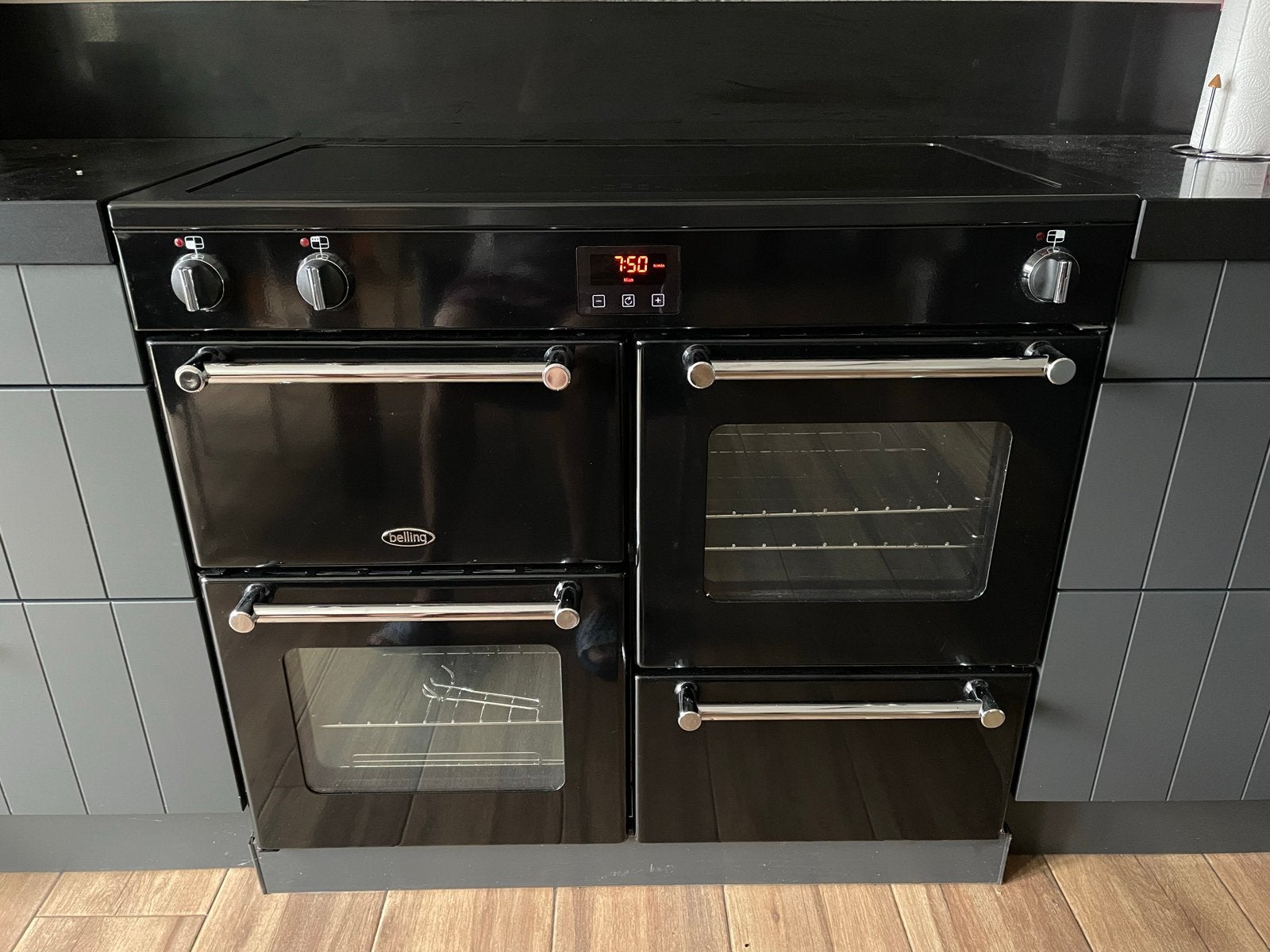 Belling Kensington 100Ei Elektrisch Fornuis Inductie, Ophalen, 60 cm of meer, Zo goed als nieuw, Inductie