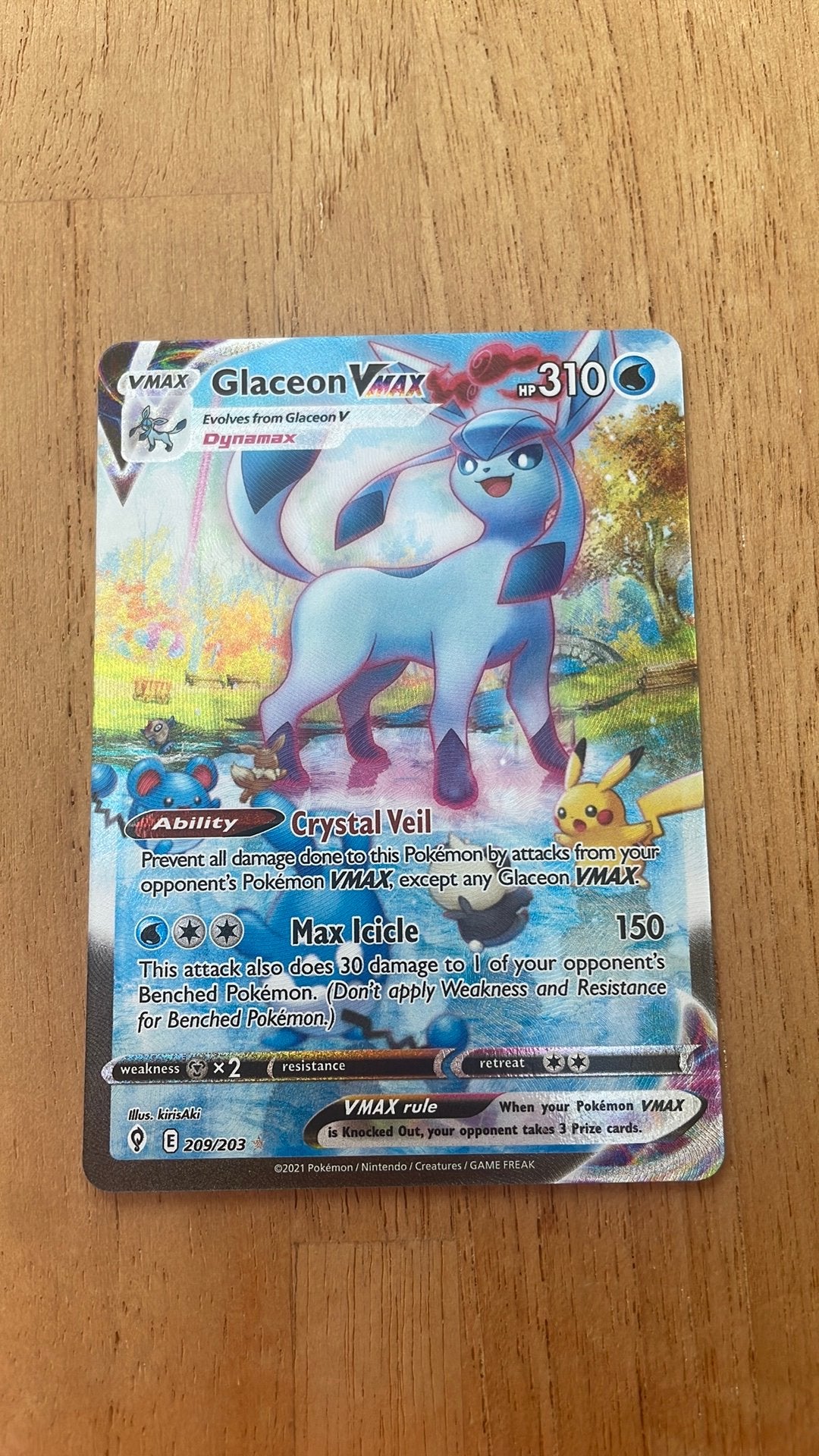 Claceon Vmax, Ophalen of Verzenden, Zo goed als nieuw, Losse kaart, Foil
