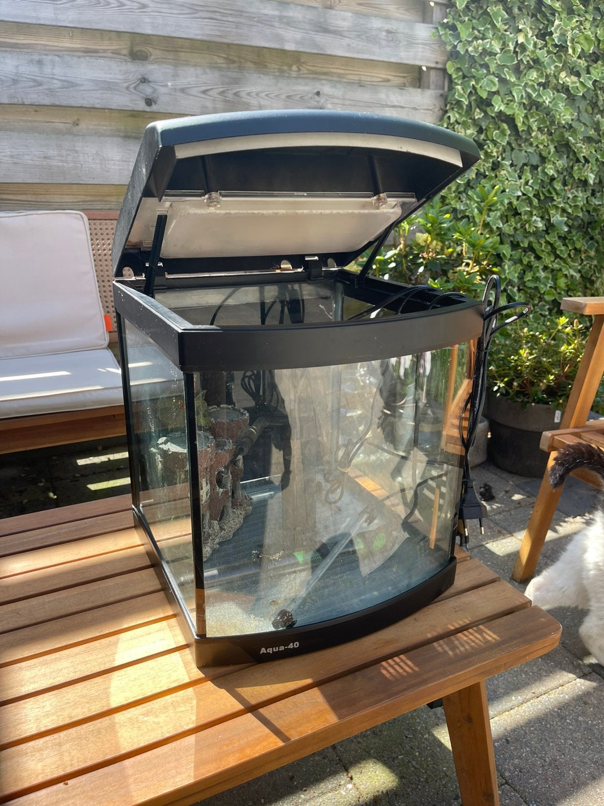 Aquarium met toebehoren, Dieren en Toebehoren, Ophalen, Inclusief toebehoren, Gebruikt, Leeg aquarium