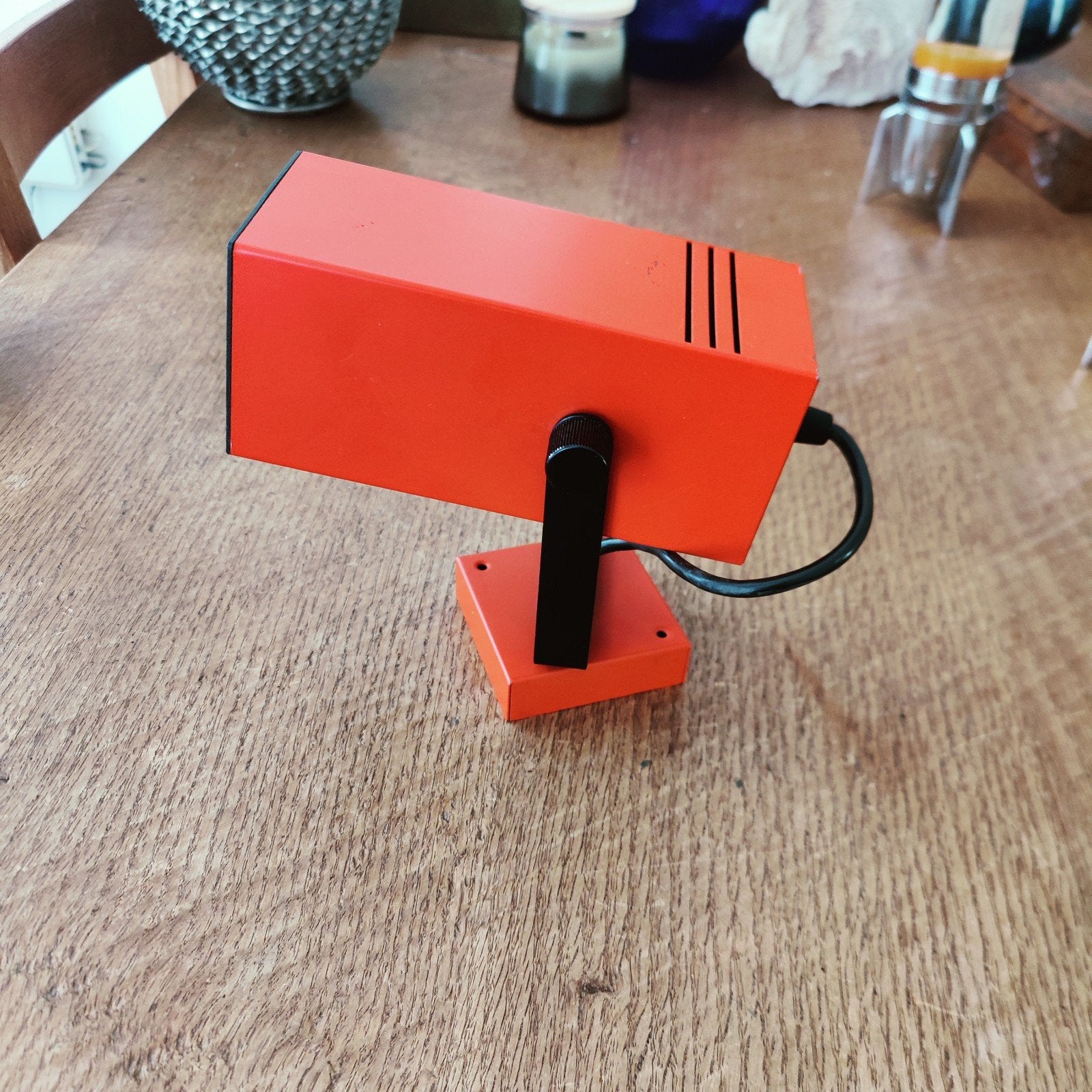 Retro Jaren '70 Wandspot - Oranje Metaal, Gebruikt, Rood, Overige merken, Metaal