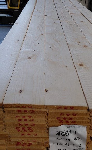 Vuren vloerdelen vloerhout G-G delen Aanbieding €1.95 p/m1, Ophalen, Nieuw, Vloerdelen of -planken, 10 m² of meer