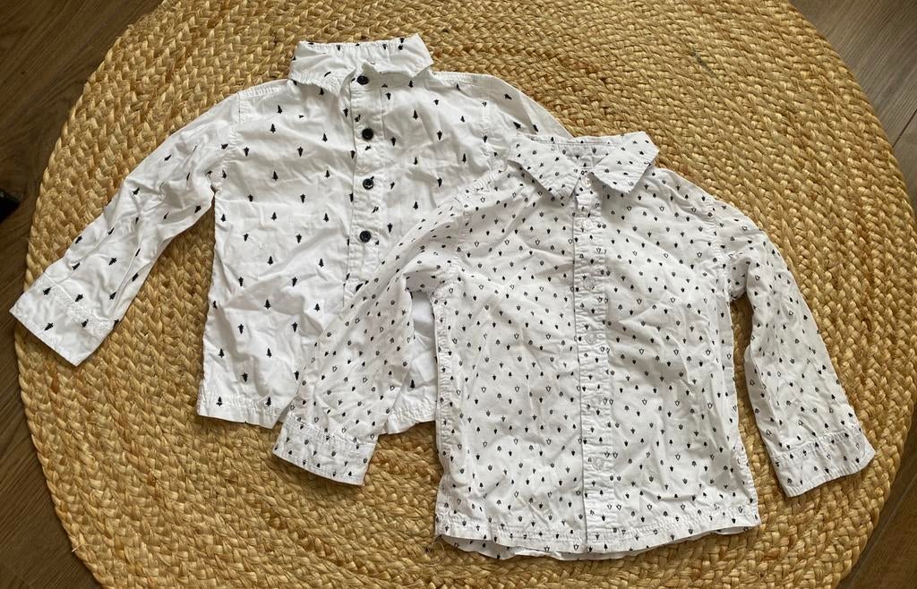 2 kerst overhemden Zeeman maat 92, Ophalen of Verzenden, Zo goed als nieuw, Jongen, Overhemd of Blouse
