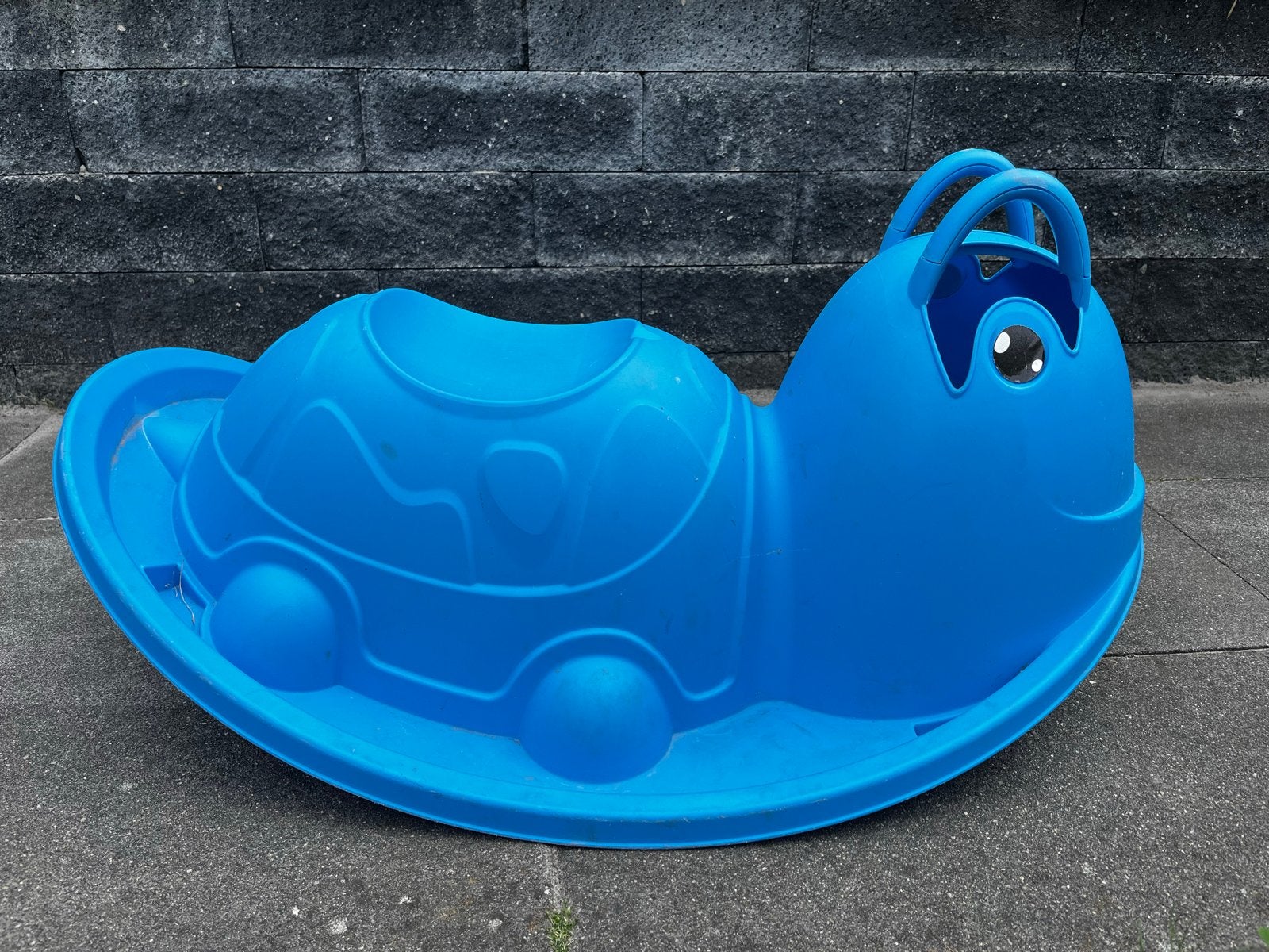 Blauwe schildpad wipstoel voor kinderen, Ophalen, Gebruikt