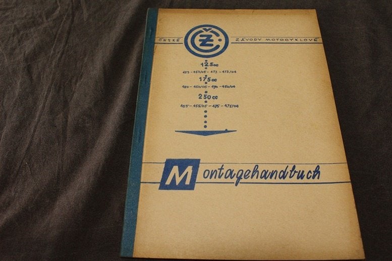 CZ 125cc 175cc 250cc typ 453 450 455 475 montage anleitung, Motoren, Ophalen of Verzenden, Overige merken