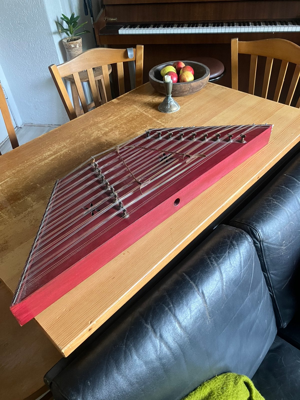 Santoor (dulcimer/hakkebord), Muziek en Instrumenten, Snaarinstrumenten | Overige, Ophalen, Gebruikt, Overige typen