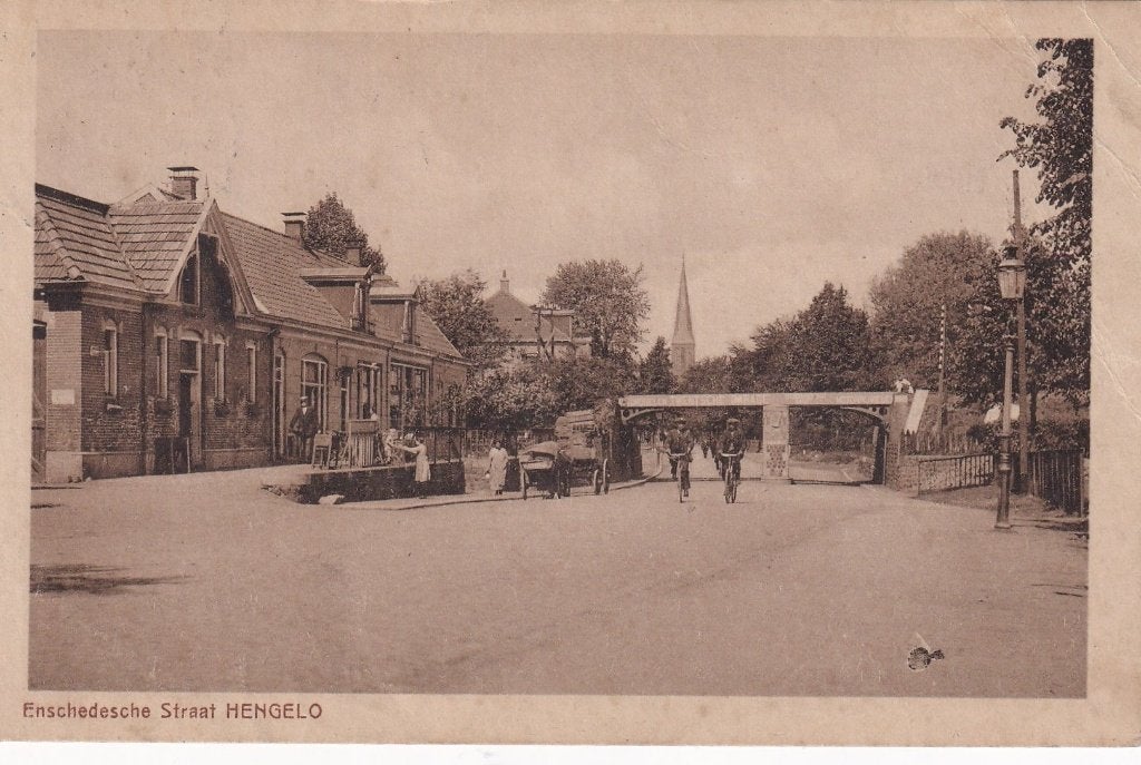 Hengelo, Enschede, 1928., Verzenden, 1920 tot 1940, Gelopen, Overijssel