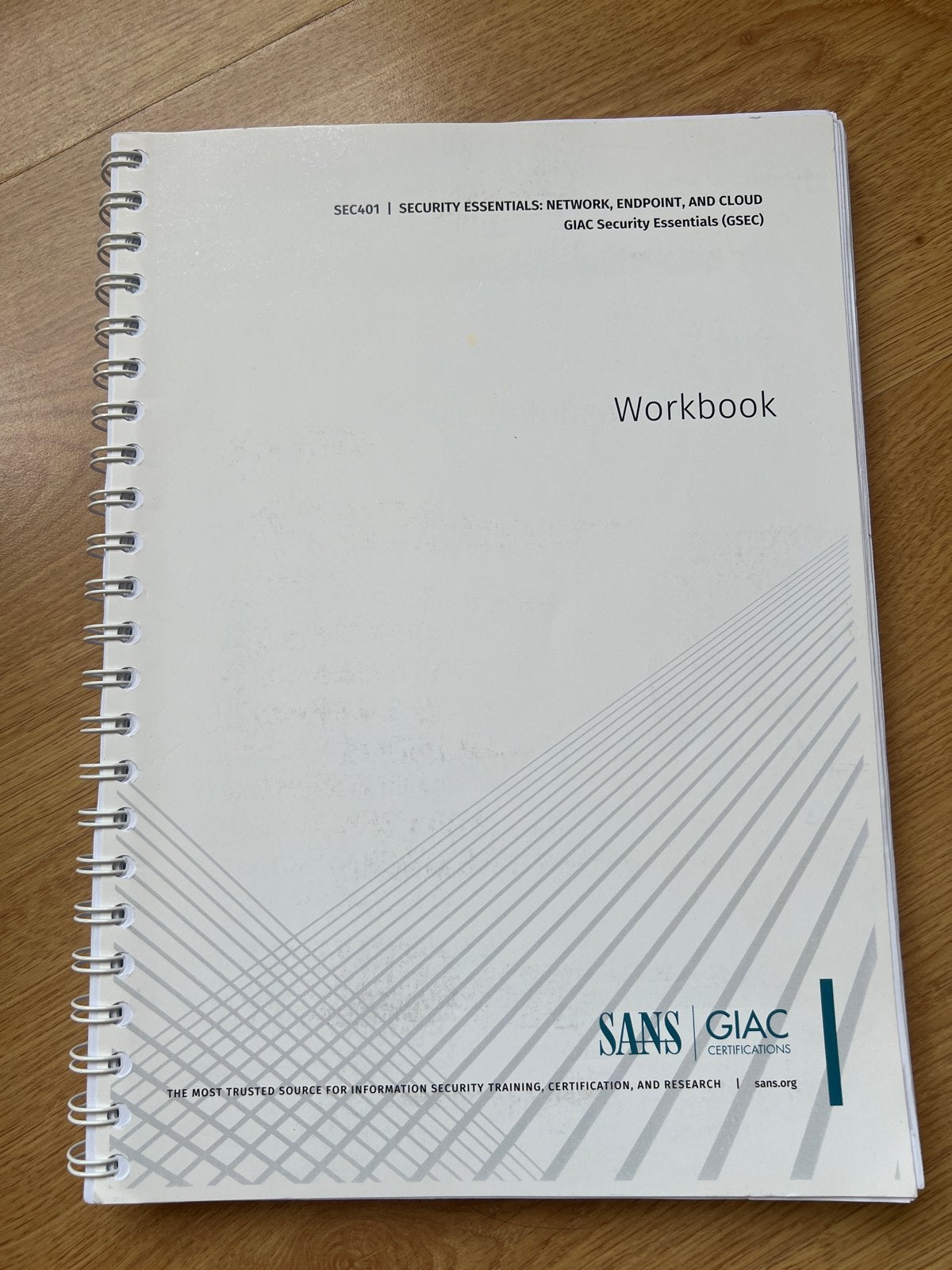 SANS SEC401 Workbook - Security Essentials, Ophalen of Verzenden, Beta, Zo goed als nieuw, HBO
