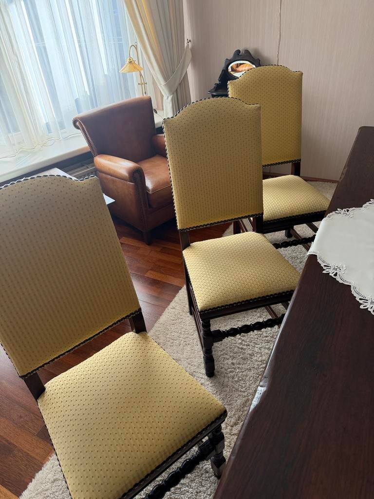 Set van 6 klassieke eetkamerstoelen, Huis en Inrichting, Stoelen, Ophalen, Gebruikt, Overige kleuren, Vier