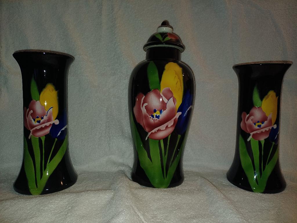 Art Deco aardewerk jugendstil kaststel, Ophalen