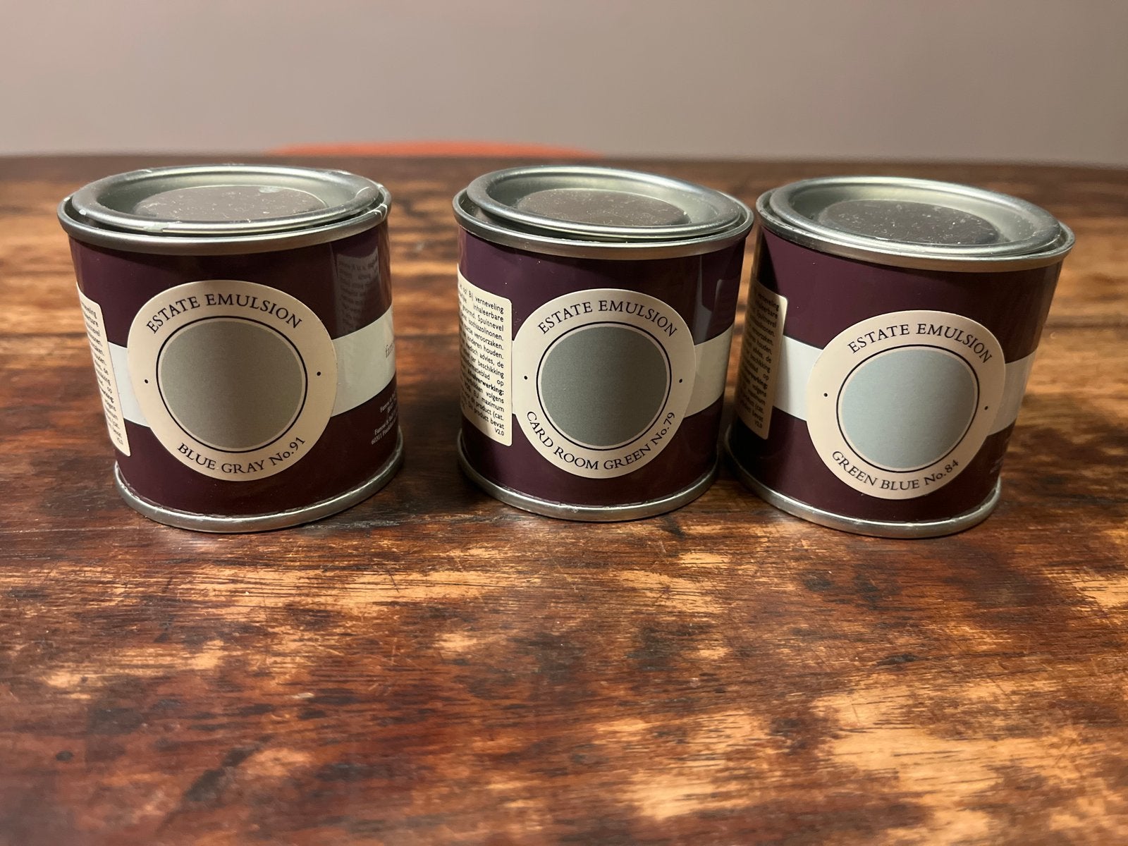 3x Farrow & Ball Estate Emulsion Verf Testers, Overige kleuren, Nieuw, Ophalen of Verzenden, Verf
